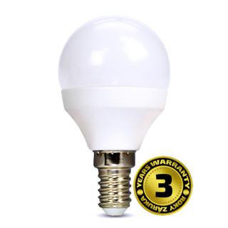 Solight LED žiarovka, miniglobe, 6W, E14, 4000K, 510lm, biele prevedenie
