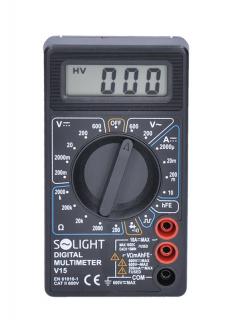 Solight multimeter, test diódy, ochrana proti preťaženiu, bzučiak