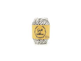 stuha viazacia papier double 10m/2mm bielo-šedá 5660275