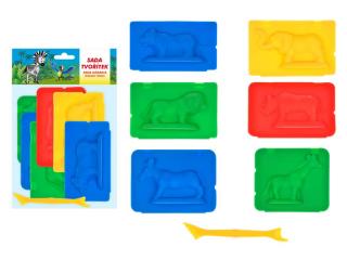 tvorítka 3D Farm 6+1 animals dough molding tools 5300662