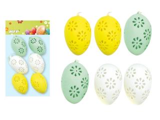 vajíčka plast 6cm/6ks mix S180259G 2221329