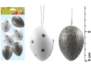 vajíčka plast 6cm/6ks S170188A- 1 2221248