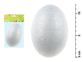 vajíčko plast 12cm hladké 2221226