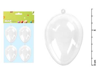 vajíčko transparentné set 8x5,8cm/4ks 2221232