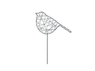zápich vtáčik kov 47cm 2221644
