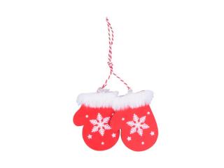 záves drevený rukavica červenej 7cm 8886397