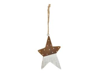 záves Hviezda mat.prírodný 13cm 8886165
