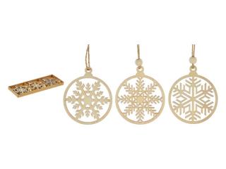 záves Ozdoby drevené set mix 9ks/6,5x6,5cm XC20191234 8885983