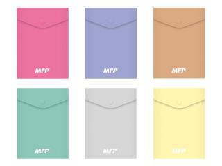 zložka M s cvokom A6 PP vertikálny pastel mix 5370962
