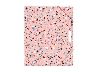 zložka na výkresy A4 terrazzo ružová 5371058