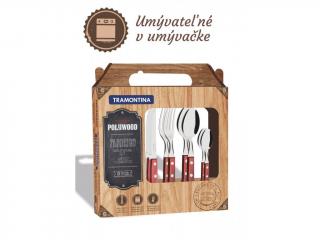 TRAMONTINA Tramontina Polywood - set BBQ príborov 24 ks - červený