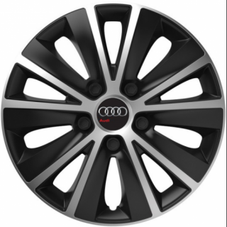 PUKLICE PRE AUDI 15" RAPIDE silver/black 4ks