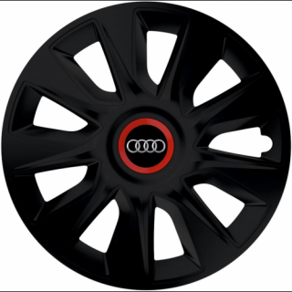 PUKLICE PRE AUDI 15" STRATOS RR Black 4ks