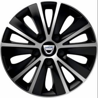 PUKLICE PRE DACIA 15" RAPIDE silver/black 4ks