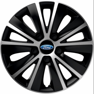 PUKLICE PRE FORD 15" RAPIDE silver/black 4ks