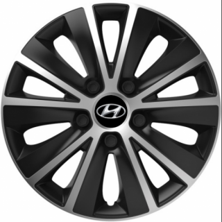 PUKLICE PRE HYUNDAI 15" RAPIDE silver/black 4ks