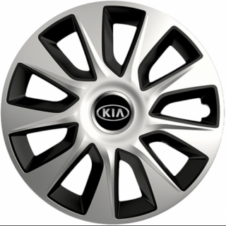 PUKLICE PRE KIA 17" STRATOS silver/black 4ks