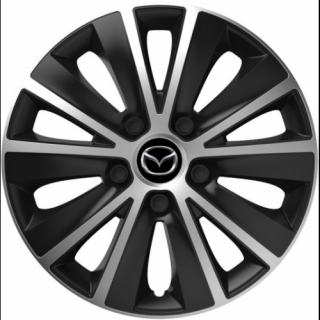 PUKLICE PRE MAZDA 15" RAPIDE silver/black 4ks