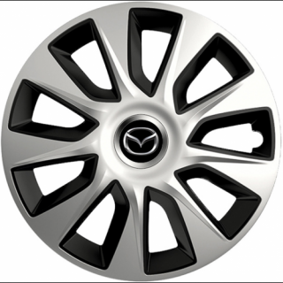 PUKLICE PRE MAZDA 17" STRATOS silver/black 4ks