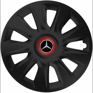 PUKLICE PRE MERCEDES 16" STRATOS RR Black 4ks