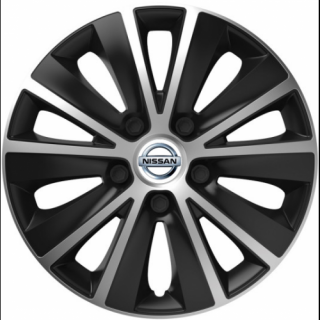 PUKLICE PRE NISSAN 15" RAPIDE silver/black 4ks