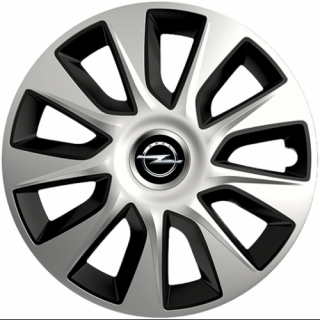 PUKLICE PRE OPEL 17" STRATOS silver/black 4ks