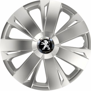 PUKLICE PRE PEUGEOT 15" ENERGY silver 4ks