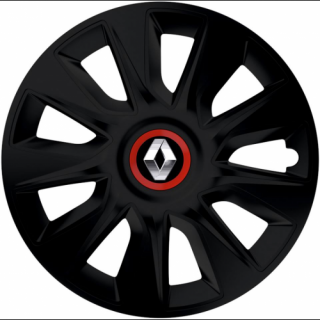 PUKLICE PRE RENAULT 13" STRATOS RR Black 4ks