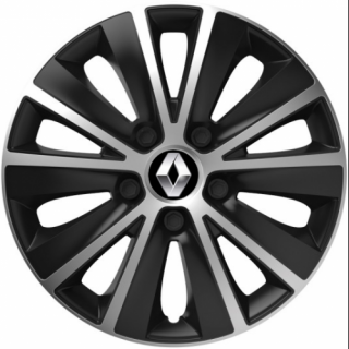 PUKLICE PRE RENAULT 15" RAPIDE silver/black 4ks