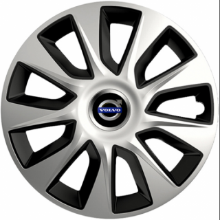 PUKLICE PRE VOLVO 15" STRATOS silver/black 4ks