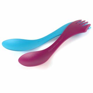 LIGHT MY FIRE - SPORK MEDIUM (FUCHSIA-CYAN BLUE) 2-PACK
