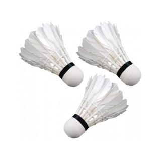 Badminton Košík Perie 3 ks  Biele PRO-336982