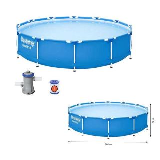 Bazén s konštrukciou 366x76 cm set - Bestway 56681 BEST- 56681