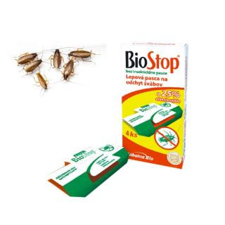 BioStop lepová pasca na šváby a lezúci hmyz 4 ks-bal KE-16001