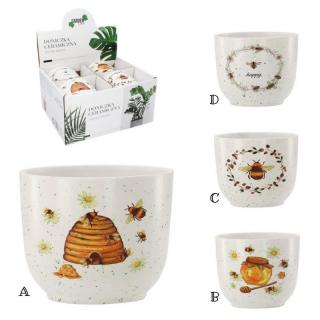 Keramický obal na kvetináč 12cm HAPPY BEE PRO-103321597505 - A PRO-103321597505