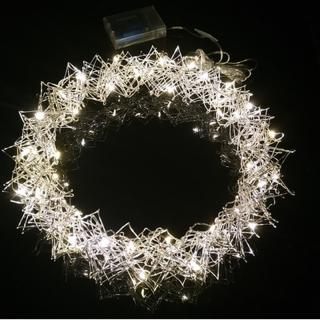 Kovový veniec - jemný drôt  40 LED ø 30 cm TB LE-LK062WT