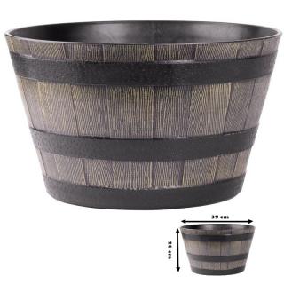 Kvetináč  Woodeff, 39x23 cm, natural, truhlík, efekt dreva PRO-256802