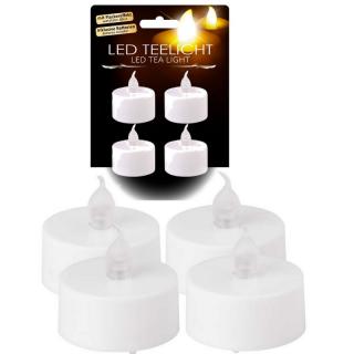LED - čajové sviečky 4 ks - horiaci efekt LE-53061