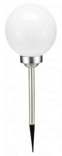 LED solárne záhradné svetlo 20cm guľa HI-70295