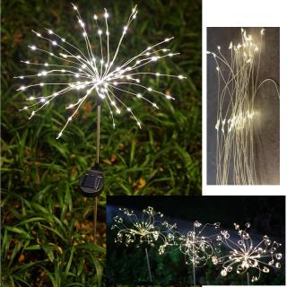 LED solárne záhradné svetlo OHŇOSTROJ LE-LK127