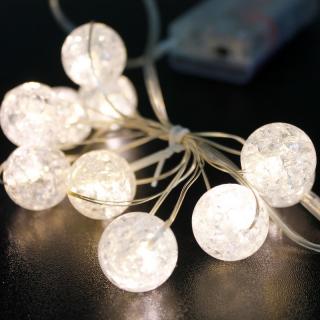 LED svetelná reťaz 10 LED ø 15 cm - baterie LK084