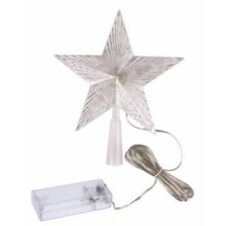 LED vianočná Hviezda na batérie  10 LED - 2xAA PRO - 068W-1