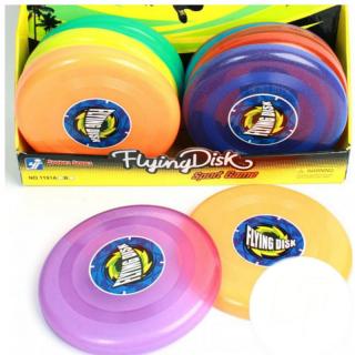 Lietajúci tanier Fisbee 22,5 cm - Plastik PRO-23334 - Pomaranč - lesklá PRO-23334