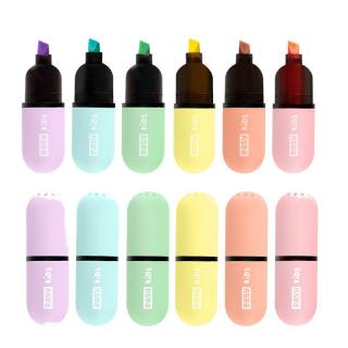 MINI PASTEL Sada zvýrazňovačov, 6 pastelových farieb SPO-929970