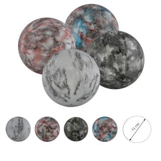 Nerezová deko guľa ø 15 cm - mramor dizajn LE-54201 - Biela LE-54201