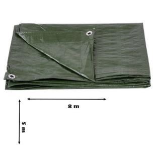 Plachta Tarpaulin Light 5x8 m, 65 g/m, zakrývacia, zelená, s okami PRO-2170093