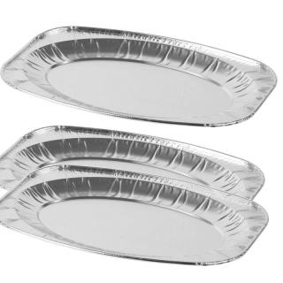 Podnos MagicHome 35x24x2.6 cm, 3 ks, oválna tácka, ALU PRO- 2212289