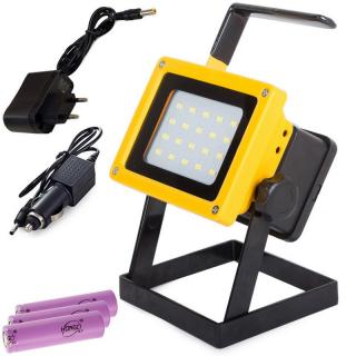 Prenosné halogénové svietidlo LED 20 SMD 100W batéria PRO-12232