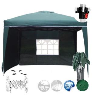 Proki Altán nožnicový Water Proof PU - 3x3m - zelený LE-2407SI