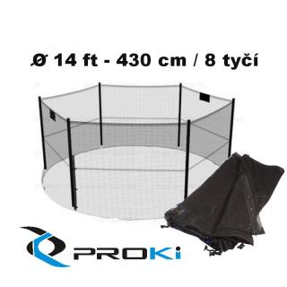 Proki Ochranná sieť k trampolíne 430cm - 8 tyčí PRO-214-8